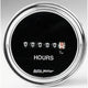 Autometer Traditional Chrome 52mm 100k Short Sweep Electronic Hourmeter - Burkken Auto Parts