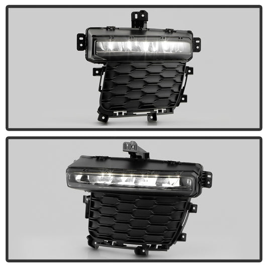 Spyder 22-24 Jeep Grand Cherokee (3-Row) OEM LED Fog Lights w/Switch - Clear (FL-JGC22-3R-LED-C)