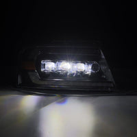 AlphaRex 04-08 Ford F-150 (No 2004 Heritage) NOVA-Series LED Proj HL Alpha-Blk w/Actv Lgt / Seq. Sig - Burkken Auto Parts