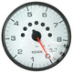 Autometer Spek-Pro Gauge Tachometer 5in 8K Rpm W/Shift Light & Peak Mem White/Black - Burkken Auto Parts
