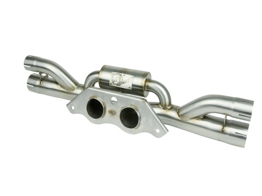 aFe Power MACHForce XP 304 Stainless Secondary Muffler Delete Pipe 14-19 Porsche 911 GT3 3.8L/4.0L - Burkken Auto Parts