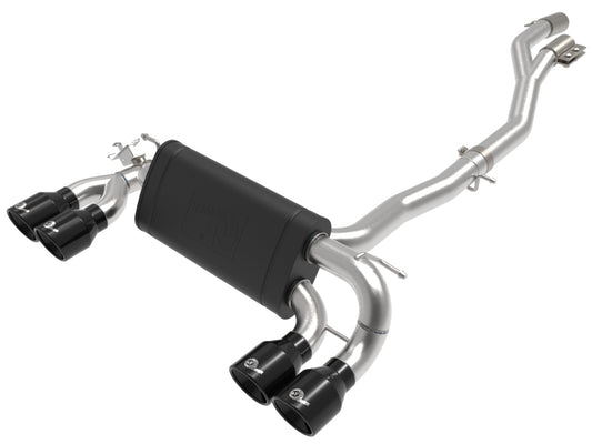 aFe MACHForce XP Exhausts Cat-Back SS 19-21 BMW M2 Competition L6-3.0L w/Black Tips - Burkken Auto Parts