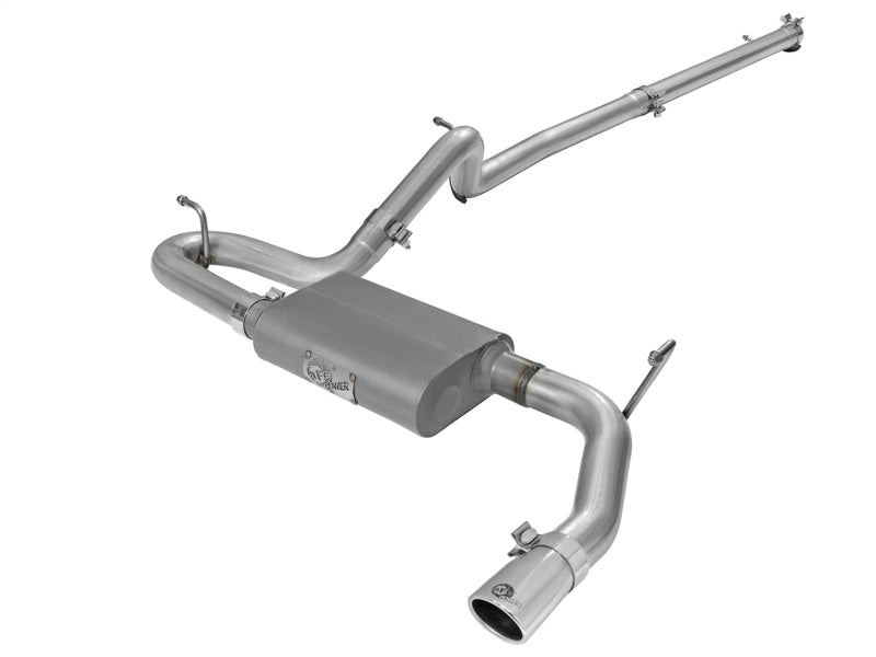 aFe Scorpion 2-1/2in Aluminized Steel Cat Back Exhaust 07-17 Jeep Wrangler V6-3.6/3.8L (4 Dr) - Burkken Auto Parts
