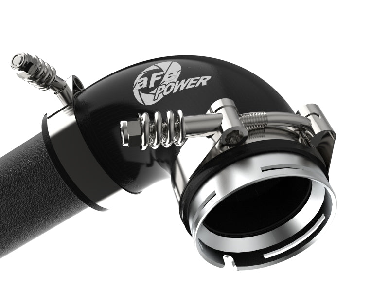 aFe 17-22 BMW 540i (G30/G31/G38) B58 L6 3.0L (t) BladeRunner 3in Aluminum Hot Charge Pipe - Black - Burkken Auto Parts