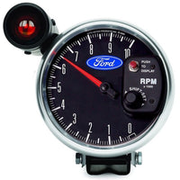 Autometer Ford 5in. 10K RPM Pedestal w/ Ext. Shift-Lite Tachometer Gauge - Burkken Auto Parts
