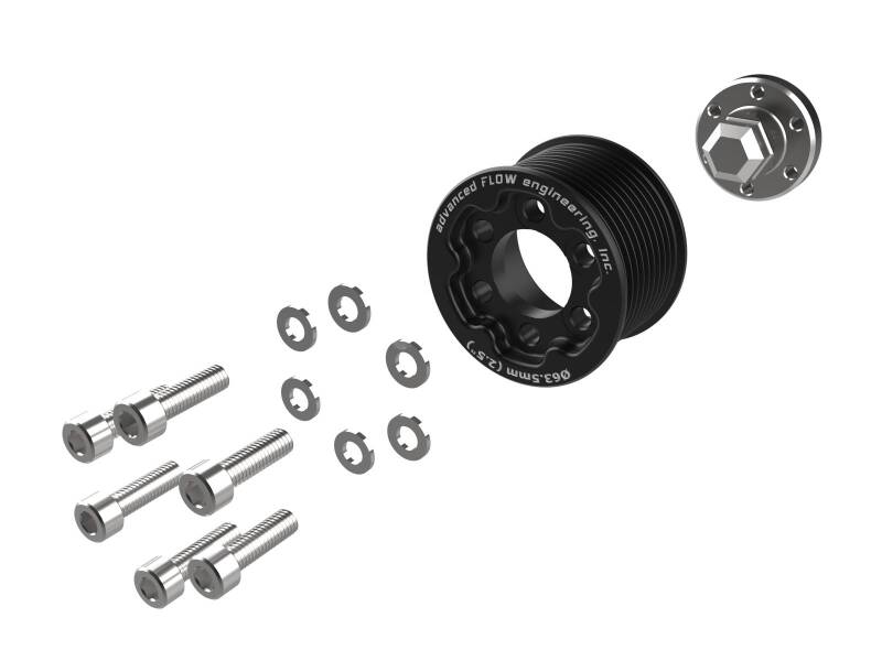 aFe 15-23 Dodge Challenger / 15-23 Dodge Charger SRT Hellcat 2.50in Supercharger Power Pulley Kit - Burkken Auto Parts
