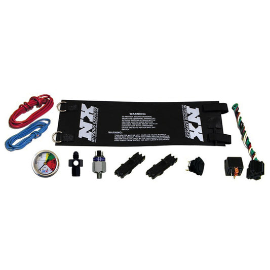 Nitrous Express Heavy Duty Fully Automatic Bottle Heater (6AN) w/Gauge - Burkken Auto Parts