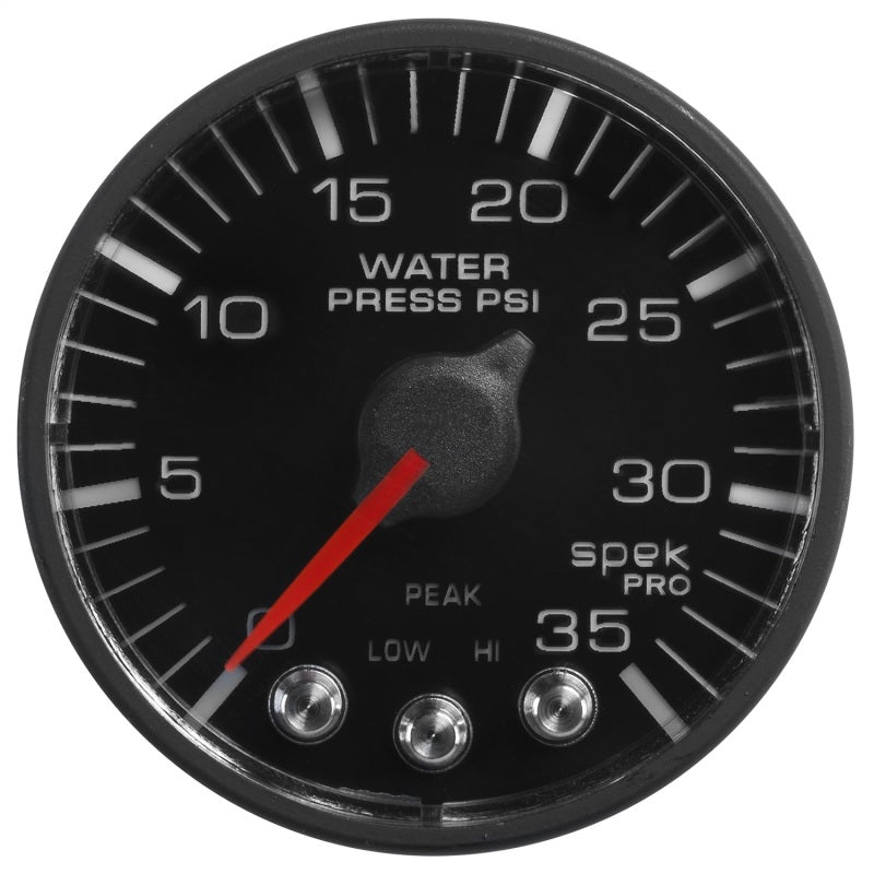 Autometer Spek-Pro 52.4mm 0-35 PSI Digital Stepper Motor Water Pressue Gauge - Burkken Auto Parts