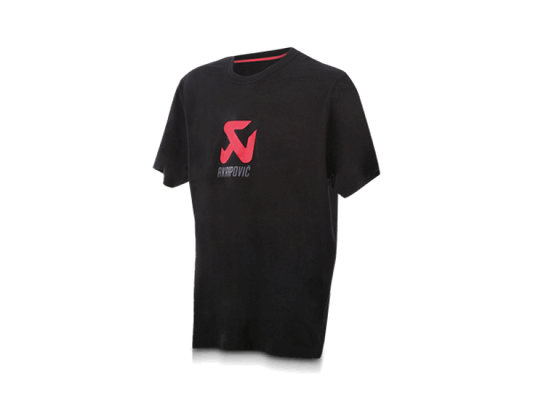 Akrapovic Mens Logo Black T-Shirt - 3XL - Burkken Auto Parts