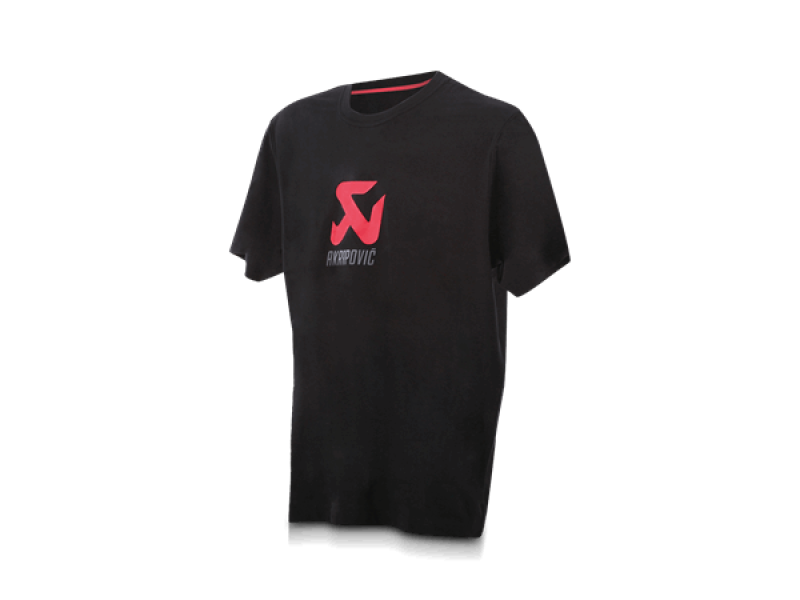 Akrapovic Mens Logo Black T-Shirt - 5XL - Burkken Auto Parts