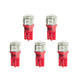 Autometer Red LED Replacement T3 Wedge Bulb Kit - Pack of 5 - Burkken Auto Parts