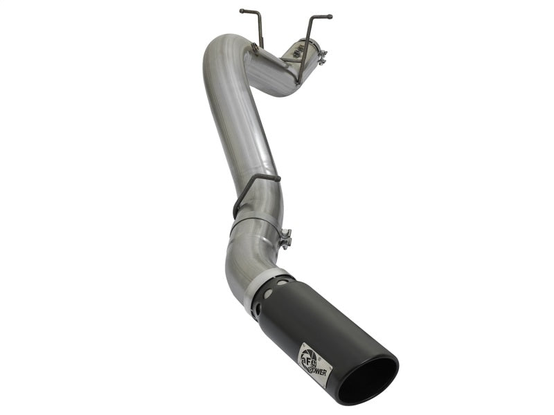 aFe LARGE BORE HD 5in 409-SS DPF-Back Exhaust w/Black Tip 2017 GM Duramax V8-6.6L (td) L5P - Burkken Auto Parts