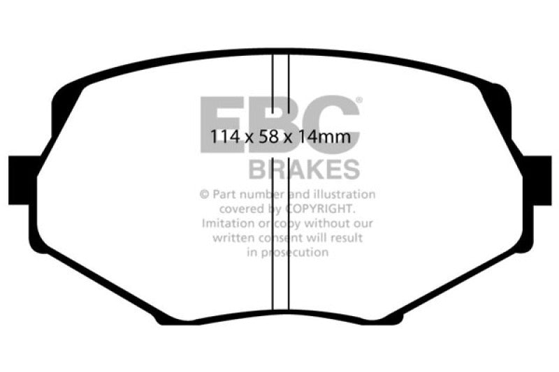 EBC 94-01 Mazda Miata MX5 1.8 Redstuff Front Brake Pads - Burkken Auto Parts