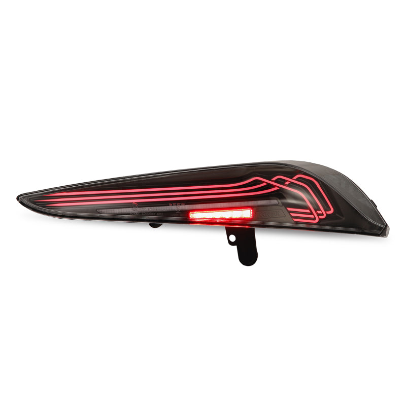 AlphaRex 20-24 Toyota Supra LUXX-Series Laser Style LED Tail Lights Black - Burkken Auto Parts