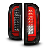 ANZO 15-21 GMC Canyon Full LED Taillights w/ Red Lightbar Black Housing/Clear Lens - Burkken Auto Parts