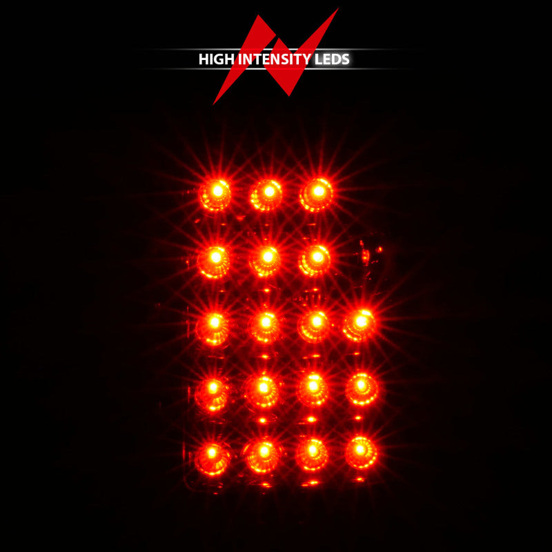 ANZO 2003-2006 Chevrolet Silverado 1500 LED Taillights Red/Clear - Burkken Auto Parts