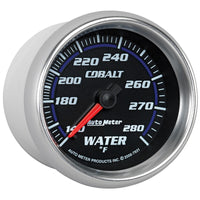 Autometer Cobalt 66.7mm 140-280 degree F. Water Temprature  Gauge - Burkken Auto Parts