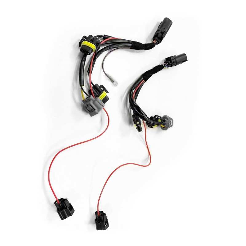 AlphaRex 10-12 Ford Mustang LUXX LED Proj Headlights Plank Style Chrome w/Activ Light/Seq Signal - Burkken Auto Parts