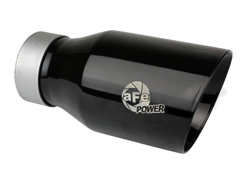 aFe 20-21 Jeep Wrangler Large Bore-HD 3in 304 Stainless Steel DPF-Back Exhaust System - Black Tip - Burkken Auto Parts