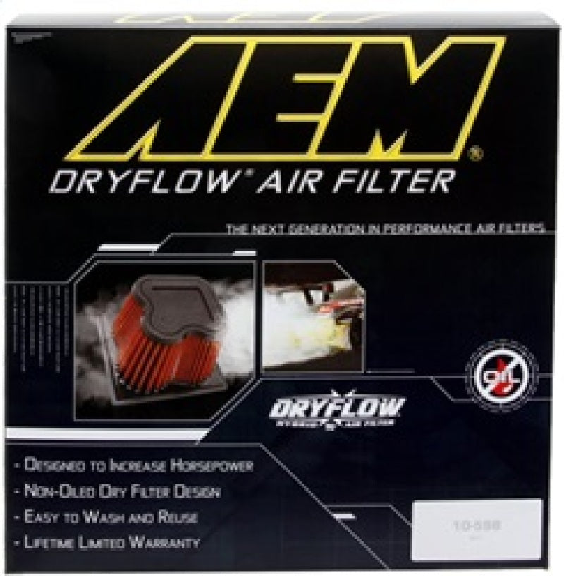 AEM 10 Dodge Ram 2500/3500 6.7L L6 DSL 11in L x 9.75in W x 6.5in H Replacement DryFlow Air Filter - Burkken Auto Parts