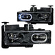 ANZO 1988-1998 Chevrolet C1500 Crystal Headlights Black w/ Halo - Burkken Auto Parts