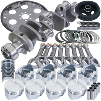 Eagle Chevy 350 1Pc 3.750in Crank 5.700in I-Beam Rods 4.000in Pistons 153 Tooth FP Balanced Assembly - Burkken Auto Parts
