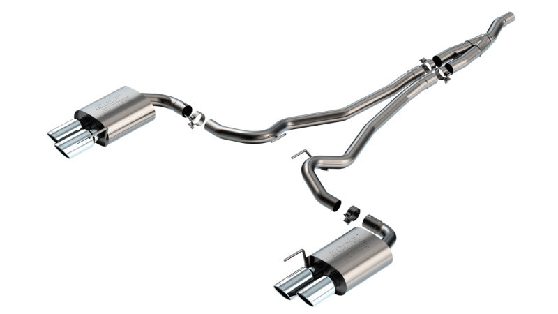 Borla 2024 Ford Mustang Ecoboost 2.3L Cat-Back Exhaust System ATAK w/ Quad Tip - Non-Active - Burkken Auto Parts