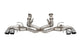 Corsa 2020-2025 Corvette C8 3in Valved Cat-Back 4.5in Pol Quad Tips - Fits Factory NPP Exhaust - Burkken Auto Parts