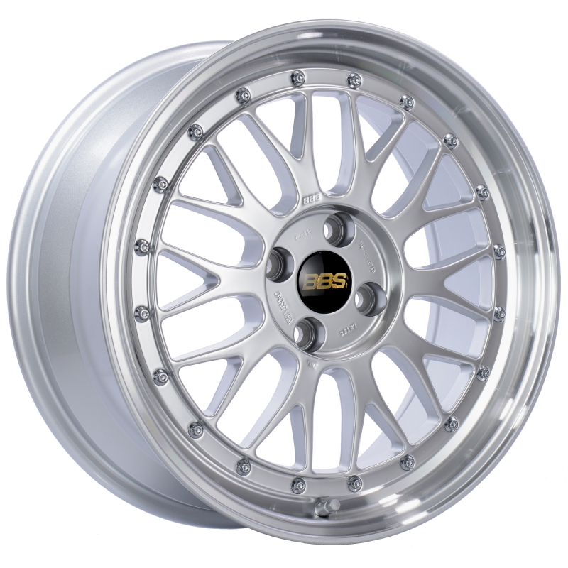 BBS LM 17x7.5 4x100 ET40 Diamond Silver Center Diamond Cut Lip Wheel -70mm PFS/Clip Required - Burkken Auto Parts
