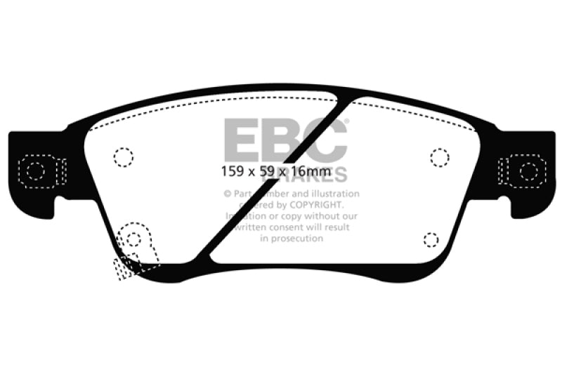 EBC 11-13 Infiniti G25 2.5 Greenstuff Front Brake Pads - Burkken Auto Parts