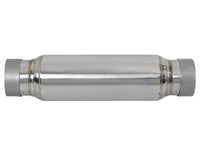 aFe MACH Force-Xp 409 SS Resonator 3in. Inlet/Outlet / 4in. Diameter / 12in. Body / 16in. Length - Burkken Auto Parts