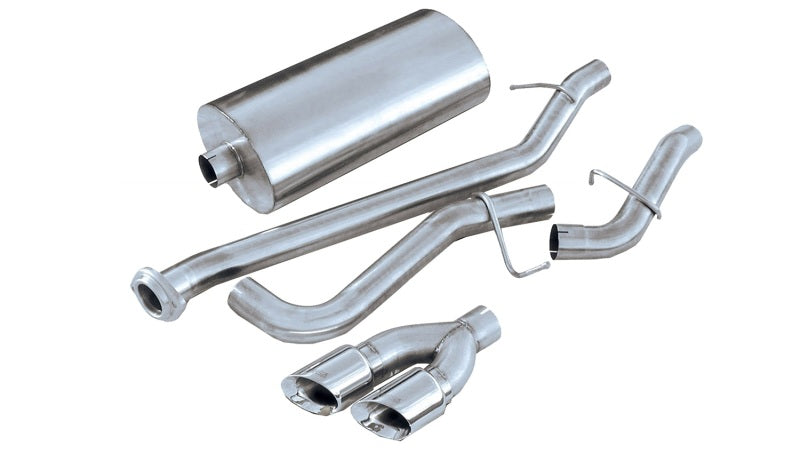 Corsa 1999-2006 GMC Sierra Reg. Cab/Short Bed 1500 4.8L V8 Polished Sport Cat-Back Exhaust - Burkken Auto Parts