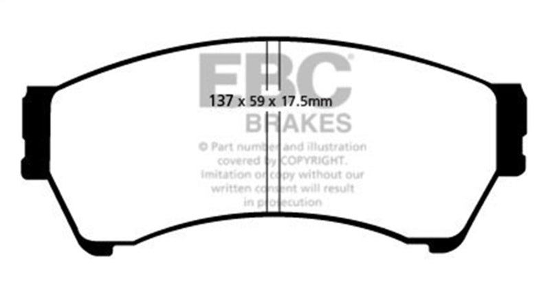 EBC 06-07 Mazda 6 2.3 Greenstuff Front Brake Pads - Burkken Auto Parts