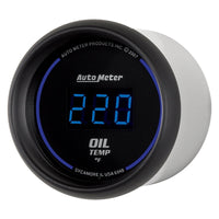 Autometer Cobalt Digital 52.4mm 0-340 deg F Oil Temperature Gauge - Burkken Auto Parts