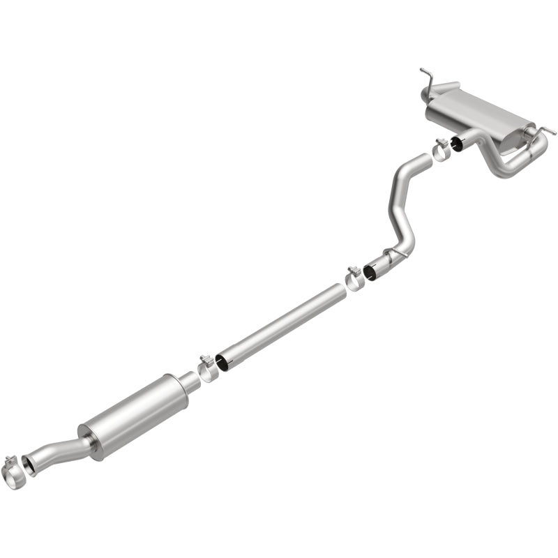 BRExhaust 18-24 Jeep Wrangler 3.6L Direct-Fit Replacement Exhaust System - Burkken Auto Parts