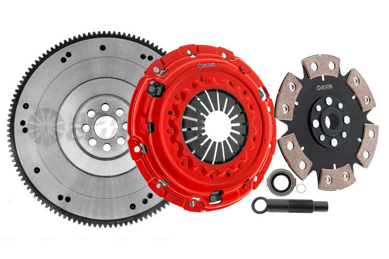 Action Clutch 12-15 Honda Civic Si 2.4L (K24Z7) Stage 4 Clutch Kit (1MD) w/OE-HD Flywheel - Burkken Auto Parts