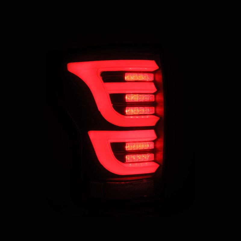 AlphaRex 07-13 Toyota Tundra LUXX-Series LED Tail Lights Black - Burkken Auto Parts