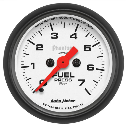 AutoMeter Gauge Fuel Pressure 2-1/16in. 7Bar Digital Stepper Motor Phantom - Burkken Auto Parts