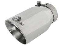 aFe MACH Force-Xp Universal 304 SS Single-Wall Clamp-On Exhaust Tip - Polished - Burkken Auto Parts