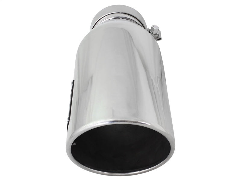 aFe Diesel Exhaust Tip Bolt On Polished 4in Inlet x 6in Outlet x 15in Long - Burkken Auto Parts