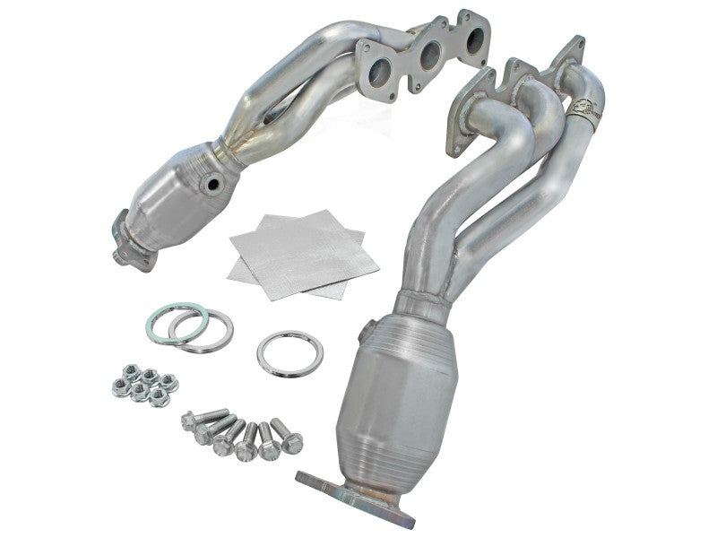 aFe 05-11 Toyota Tacoma V6-4.0L Twisted Steel 409 Stainless Steel Long Tube Header w/ Cat - Burkken Auto Parts
