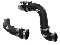 aFe 23-24 Ford Diesel Trucks V8-6.7L (td) BladeRunner Aluminum Hot and Cold Charge Pipe Kit - Black - Burkken Auto Parts