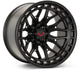 Vossen LCX-02 22x12 - 8x170 - ET44 - Ultra Deep - 125.1 - Satin Black Wheel