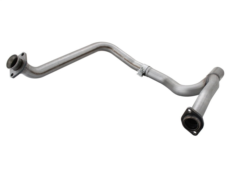 aFe Power Twisted Steel Y-Pipe Stainless Steel 2.5in 12-14 Jeep Wrangler V6 3.6L - Burkken Auto Parts