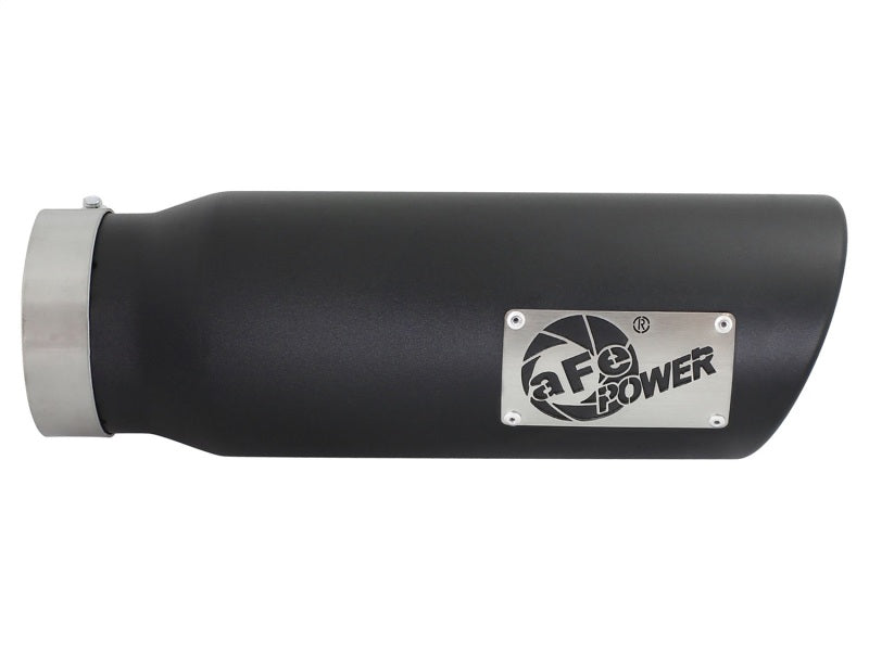 aFe Diesel Exhaust Tip Bolt On Black 4in Inlex x 5in Outlet x 15in - Burkken Auto Parts