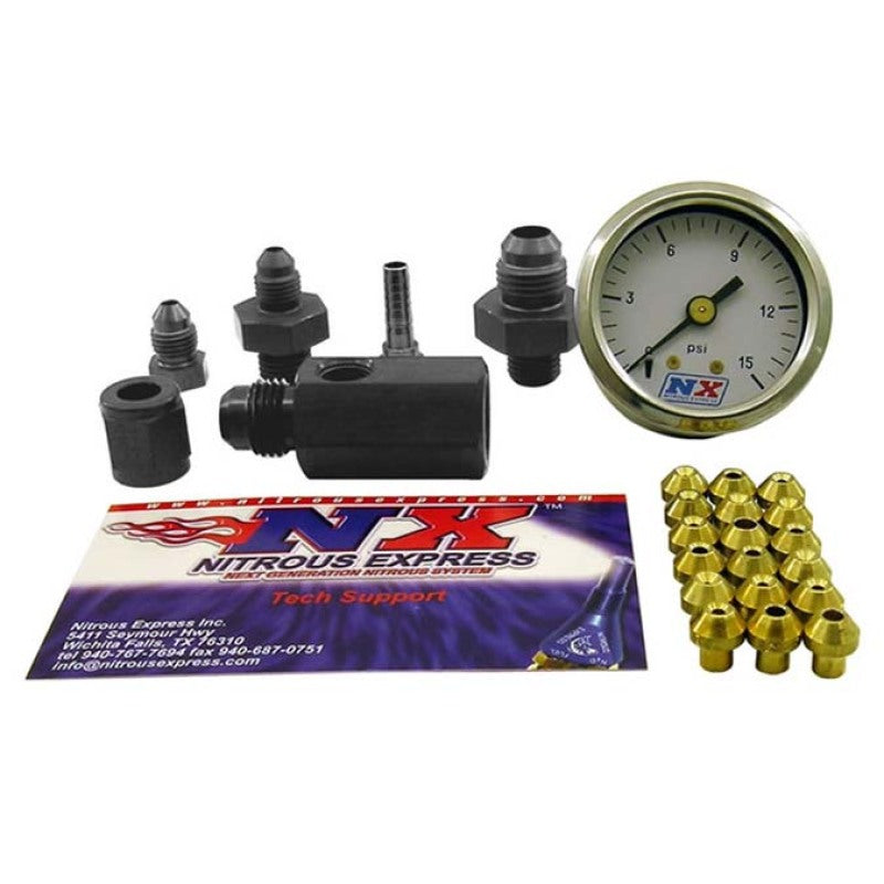 Nitrous Express Master Flo-Check (Checks Flowing Fuel Pressures Gauge Incl) - Burkken Auto Parts