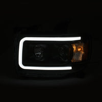ANZO 2015+ GMC Canyon Projector Headlights w/ Plank Style Design Black w/ Amber - Burkken Auto Parts