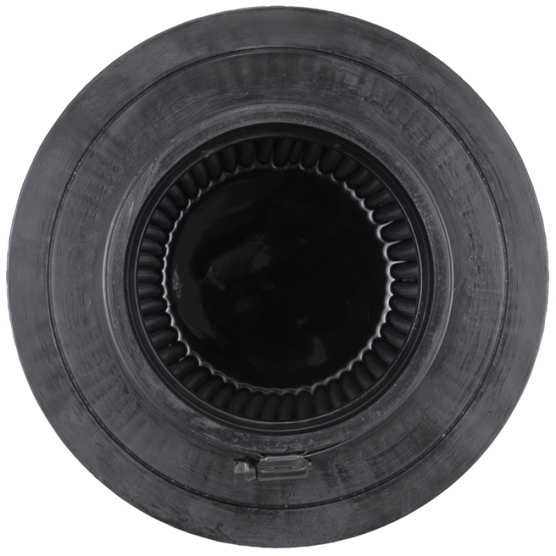K&N Universal Rubber Filter-Round Tapered 4.5in Flange ID x 8in Base OD x 6.625in Top OD x 8in H - Burkken Auto Parts