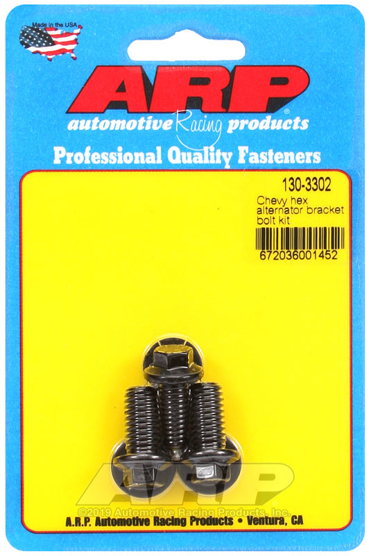 ARP Chevy Hex Alternator Bracket Bolt Kit - Burkken Auto Parts