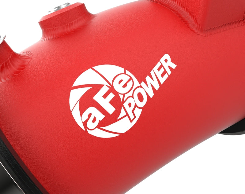 aFe BladeRunner 22-23 Kia Stinger L4-2.5L (t) Aluminum Hot and Cold Charge Pipe Kit - Red - Burkken Auto Parts